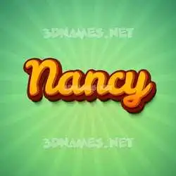 nancy in Green Rays style - 3D name wallpaper