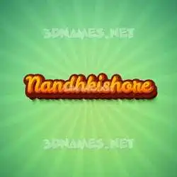 nandhkishore in Green Rays style - 3D name wallpaper
