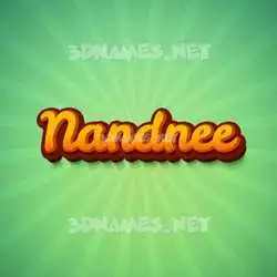 nandnee in Green Rays style - 3D name wallpaper