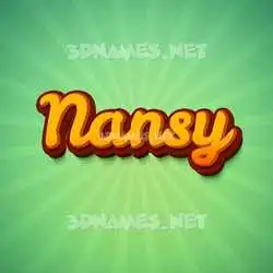 nansy in Green Rays style - 3D name wallpaper