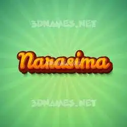 narasima in Green Rays style - 3D name wallpaper