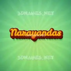 narayandas in Green Rays style - 3D name wallpaper