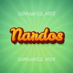 nardos in Green Rays style - 3D name wallpaper