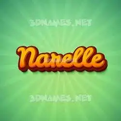 narelle in Green Rays style - 3D name wallpaper