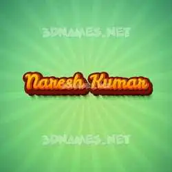 naresh kumar in Green Rays style - 3D name wallpaper
