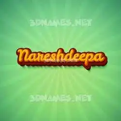 nareshdeepa in Green Rays style - 3D name wallpaper