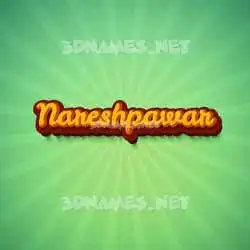 nareshpawar in Green Rays style - 3D name wallpaper