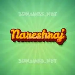 nareshraj in Green Rays style - 3D name wallpaper