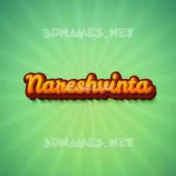nareshvinta in Green Rays style - 3D name wallpaper