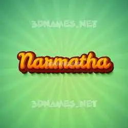 narmatha in Green Rays style - 3D name wallpaper