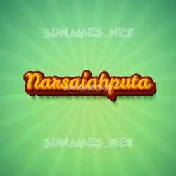 narsaiahputa in Green Rays style - 3D name wallpaper