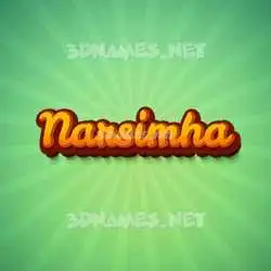 narsimha in Green Rays style - 3D name wallpaper