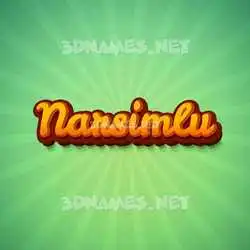 narsimlu in Green Rays style - 3D name wallpaper