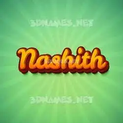 nashith in Green Rays style - 3D name wallpaper