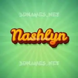 nashlyn in Green Rays style - 3D name wallpaper