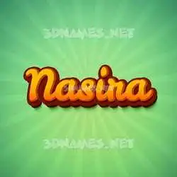 nasira in Green Rays style - 3D name wallpaper