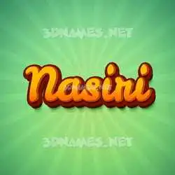 nasiri in Green Rays style - 3D name wallpaper