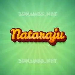 nataraju in Green Rays style - 3D name wallpaper
