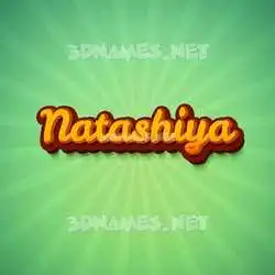 natashiya in Green Rays style - 3D name wallpaper