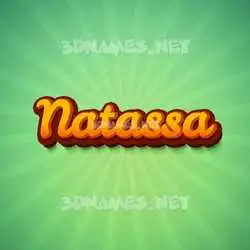 natassa in Green Rays style - 3D name wallpaper