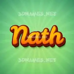 nath in Green Rays style - 3D name wallpaper