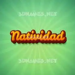 natividad in Green Rays style - 3D name wallpaper
