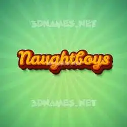 naughtboys in Green Rays style - 3D name wallpaper
