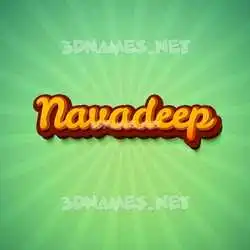 navadeep in Green Rays style - 3D name wallpaper