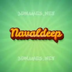 navaldeep in Green Rays style - 3D name wallpaper