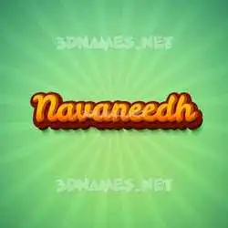 navaneedh in Green Rays style - 3D name wallpaper