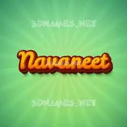 navaneet in Green Rays style - 3D name wallpaper