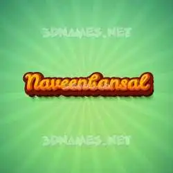 naveenbansal in Green Rays style - 3D name wallpaper