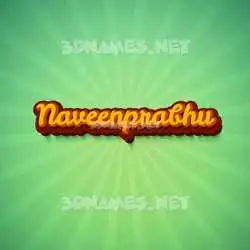 naveenprabhu in Green Rays style - 3D name wallpaper