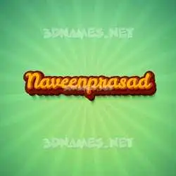 naveenprasad in Green Rays style - 3D name wallpaper