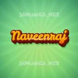 naveenraj in Green Rays style - 3D name wallpaper