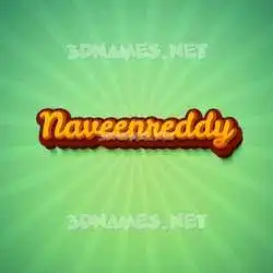 naveenreddy in Green Rays style - 3D name wallpaper