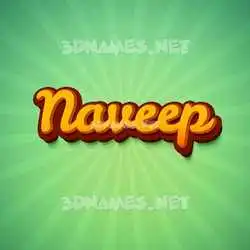 naveep in Green Rays style - 3D name wallpaper