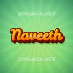 naveeth in Green Rays style - 3D name wallpaper