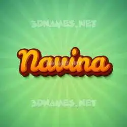 navina in Green Rays style - 3D name wallpaper