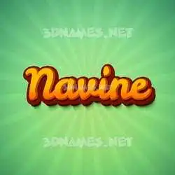 navine in Green Rays style - 3D name wallpaper