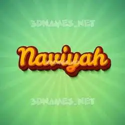 naviyah in Green Rays style - 3D name wallpaper