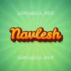 navlesh in Green Rays style - 3D name wallpaper