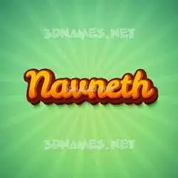 navneth in Green Rays style - 3D name wallpaper