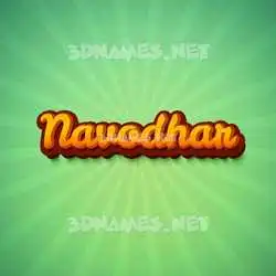 navodhar in Green Rays style - 3D name wallpaper