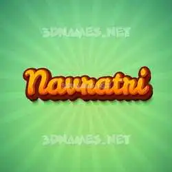 navratri in Green Rays style - 3D name wallpaper