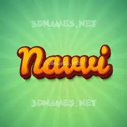 navvi in Green Rays style - 3D name wallpaper