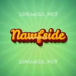 nawfside in Green Rays style - 3D name wallpaper