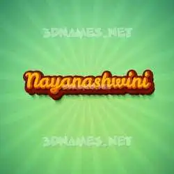nayanashwini in Green Rays style - 3D name wallpaper