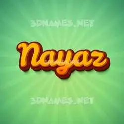 nayaz in Green Rays style - 3D name wallpaper