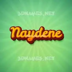 naydene in Green Rays style - 3D name wallpaper